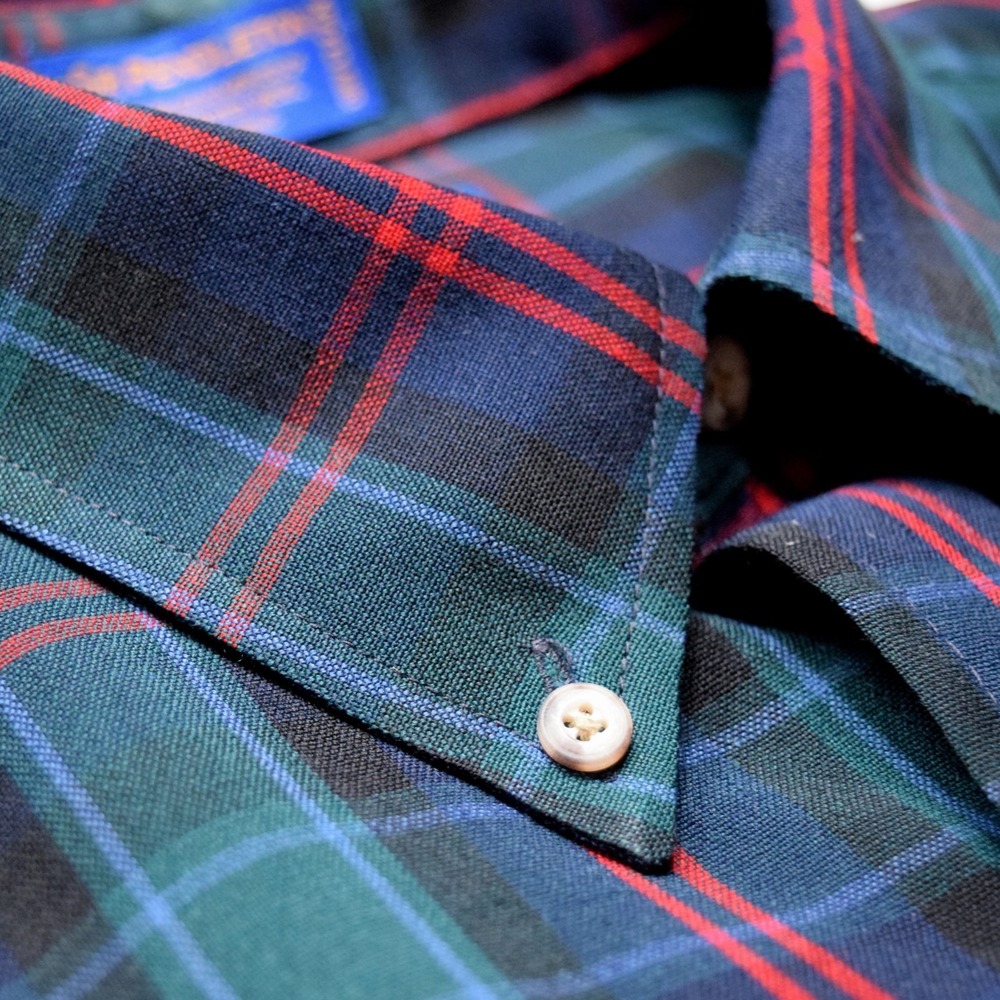Vintage 90s Sir Pendleton Mens XL Worsted Wool MacTaggart Tartan Plaid Shirt - Picture 5 of 14